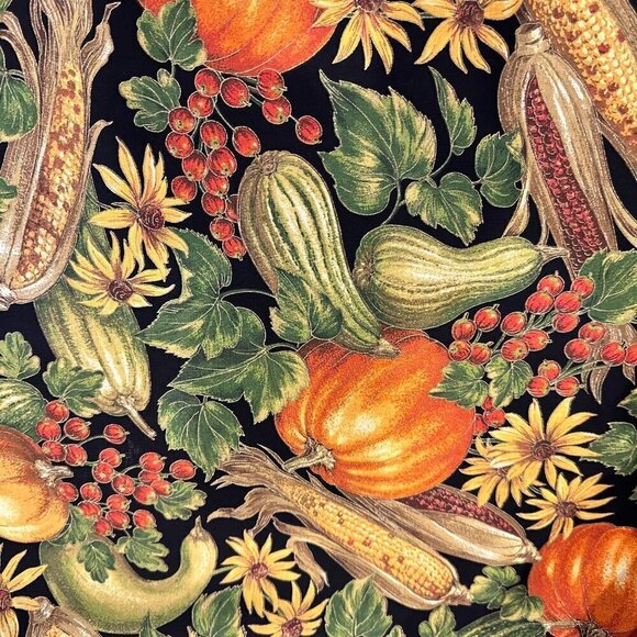 Autumn Harvest Fabric Cranston Cotton Pumpkins Fall Gourds Quilting 44 X 36 - Picture 6 of 8